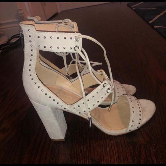 Kendall & Kylie grey suede studded sandals - Picture 4 of 7